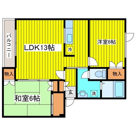 環状通東駅 徒歩19分 2階の物件間取画像